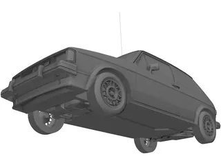 Volkswagen Rabbit Mk1 3D Model