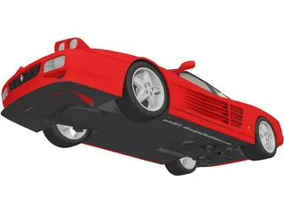 Ferrari 512 Testarossa 3D Model