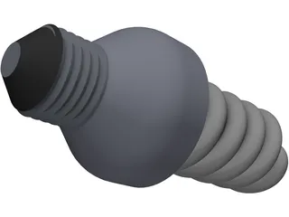 CFL Lamp 3D Model
