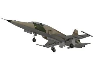 Northrop F-5E Tiger II 3D Model