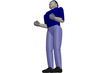 Worker Remy Man 3D Model