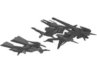 Star Ships Collection 3D Model