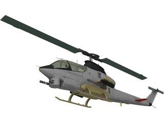 AN-12 Helicopter 3D Model