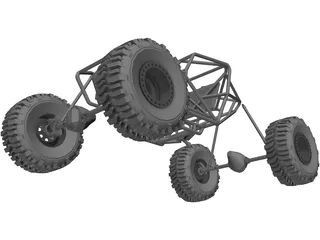 Proto Tube Rock Crawler Chassis 3D Model