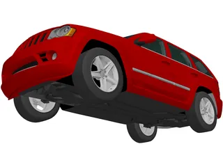 Jeep Grand Cherokee SRT8 (2009) 3D Model