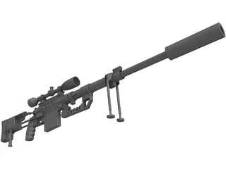 CheyTac M-200 Intervention 3D Model