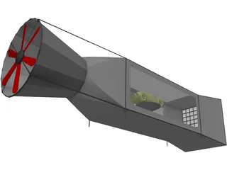 Wind Tunnel 3D Model