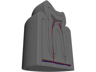 Tooth Cutaway 3D Model