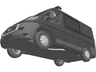 Fiat Ducato Police 3D Model