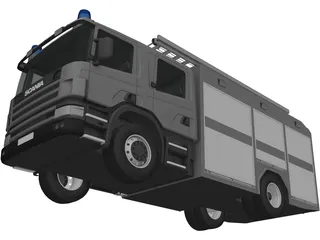 Scania Fire Truck 3D Model