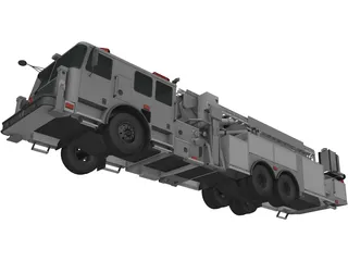 LaFrance Fire Truck 3D Model