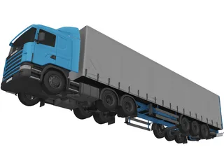 Scania 164l 420 3D Model