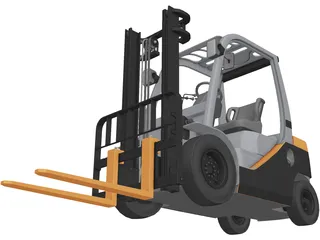 Forklift Toyota 3D Model