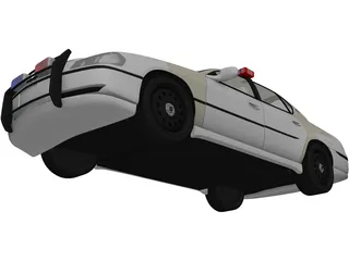 Chevrolet Impala Police Car (2003) 3D Model