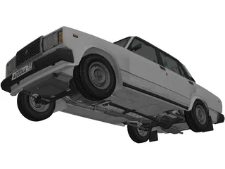 Vaz 2107 3D Model