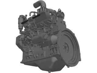 Engine Cummins B3.3TAA 3D Model