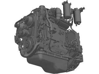 Engine Cummins QSB4.5TAA 3D Model