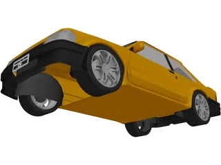 Ford Escort MK4 3D Model