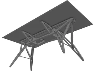 Zanotta Reale Table 3D Model