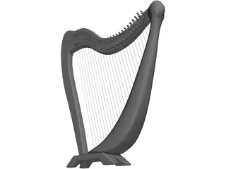 Harp 3D Model