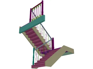 House Stairs 3D Model