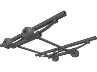 Trailer Suspension Chassis 3D Model