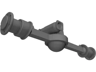 Rockwell Front Axle 3D Model