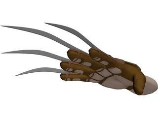 Freddy Krueger Hand 3D Model