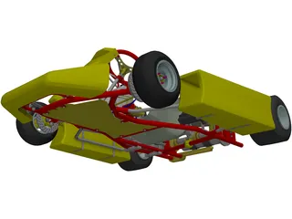 Kart 125cc 3D Model