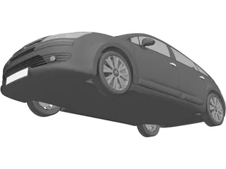 Citroen C4 (2009) 3D Model