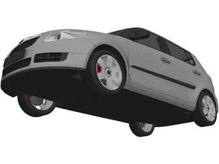 Skoda Fabia II (2010) 3D Model