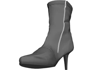 Woman Boot 3D Model