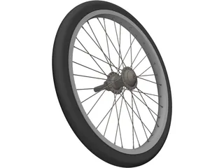 Bicycle Wheel 20 Inch 3D Model