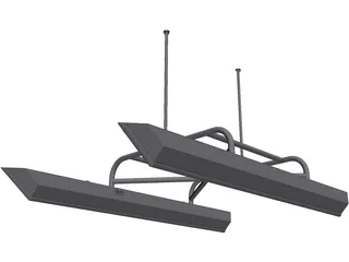 Catamaran Flotadores 3D Model