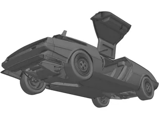 DMC DeLorean (1980) 3D Model