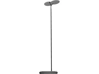 LED Telescope Floor Lamp 3D Model