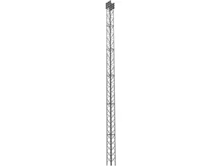Self-Sustaining Steel Tower 36 Meters 3D Model