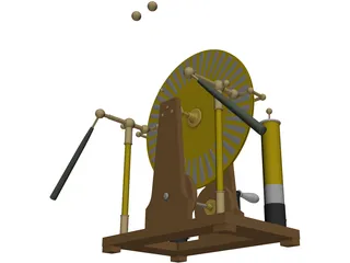 Wimshurst Machine 3D Model