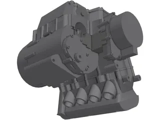 Suzuki GSXR600-RR Engine 3D Model