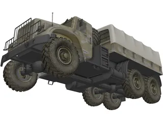 Kraz-255B 3D Model