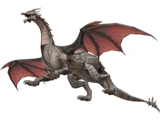 Dragon Noir Tenebre 3D Model