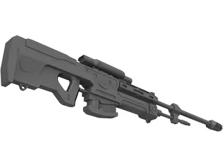 Halo Reach Sniper Rifle 3D Model