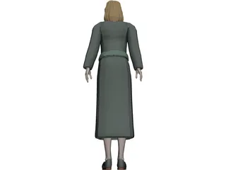 Reception Girl 3D Model