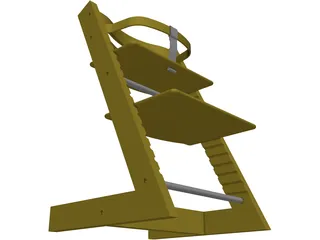 Children Chair 3D Model