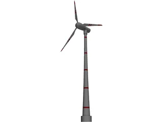 Wind Turbine 3D Model