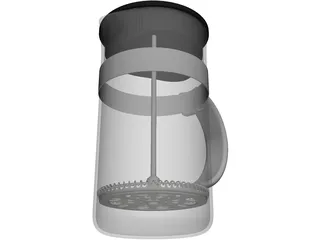 French Press 3D Model