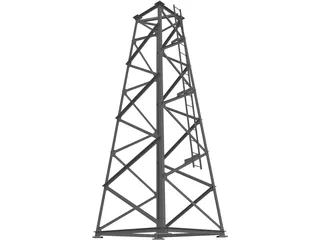 Tower Structure 3D Model