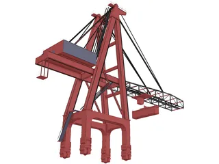 STS Port Crane 3D Model