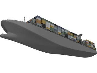 Container Ship 3D Model