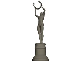 Award Statue 3D Model